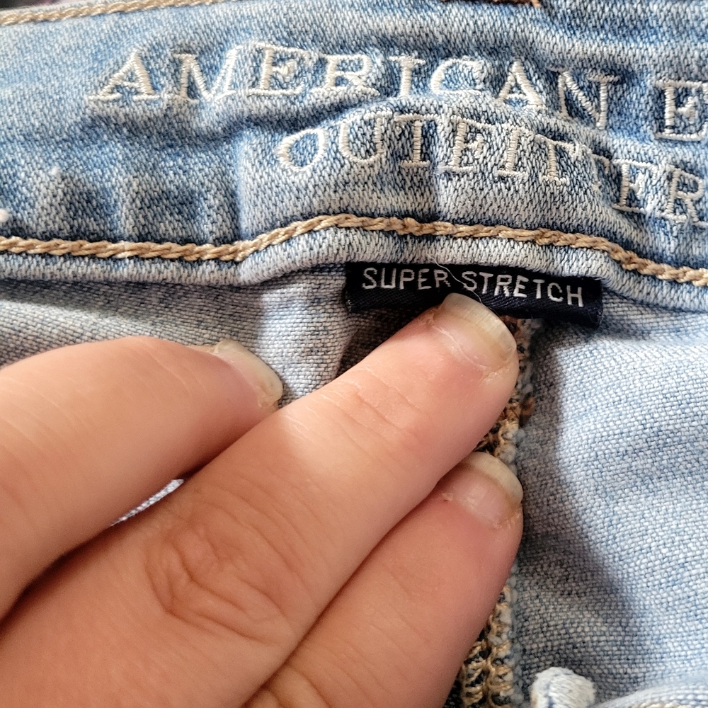 American Eagle Outfitters Super Stretch Jeans - Light Blue